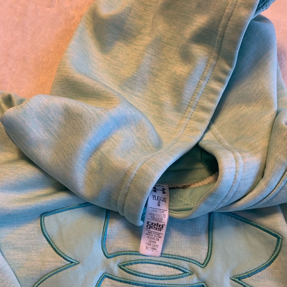 Under armor hoodie mint green youth large - Picture 3 of 3